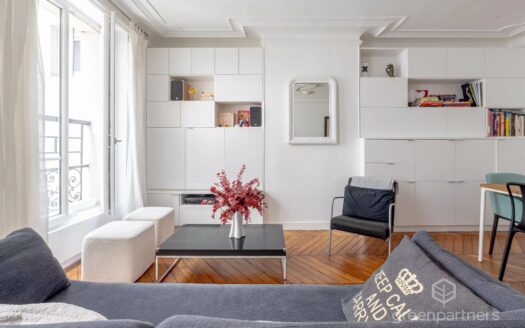 EXCLUSIVITÉ – Paris17 – Batignolles – 3 pièces 69 m² – Rénové – Calme sur cour